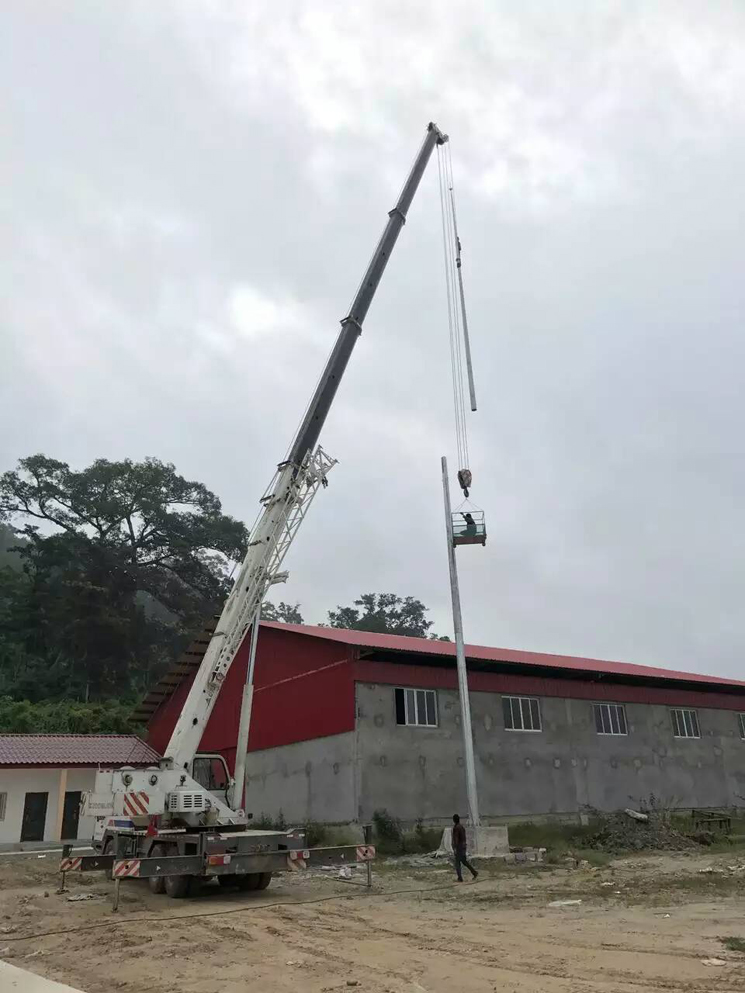 避雷針施工現(xiàn)場